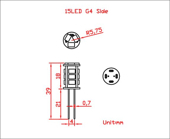 G4 LED - Tower Dimensions