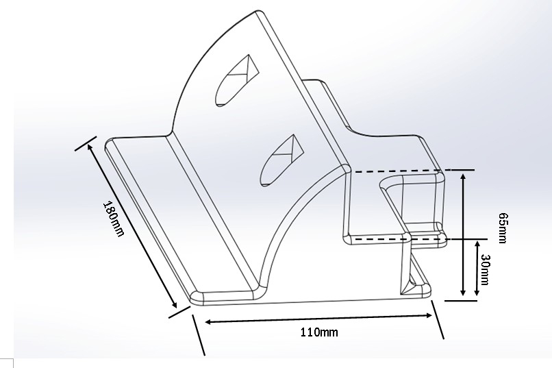 ABS Side Mounts Dimensions