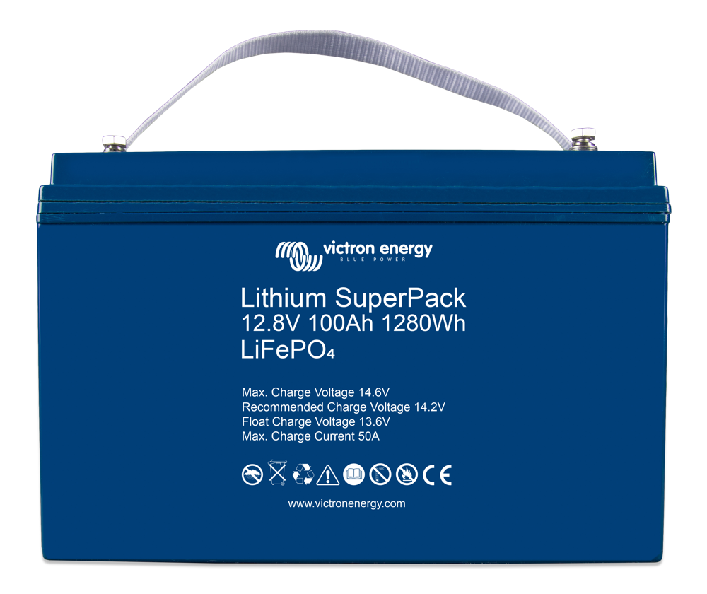 [VIC-100A-12V-SPACK] 12.8V/100Ah Victron Lithium SuperPack