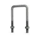 Square U Bolt Galvenized M12 105mm 150mmL