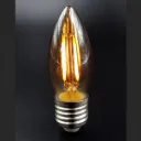 Vintage LED Filament Candle Bulb – E27, 12V / 24V DC