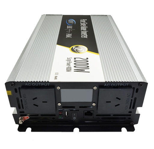 [INVERT-2000W-LCD+HWR-12V] 2000W Pure Sine Power Inverter (12V)