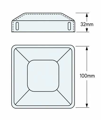 Galv-Post-Cap-100X32-DIMENSIONS.webp