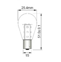 BA15 Single Contact - 15SMD