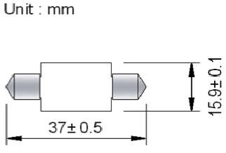 37mm Spade Festoon  - 6SMD