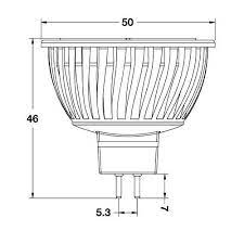 MR16 Lamp  - 10SMD Dimensions