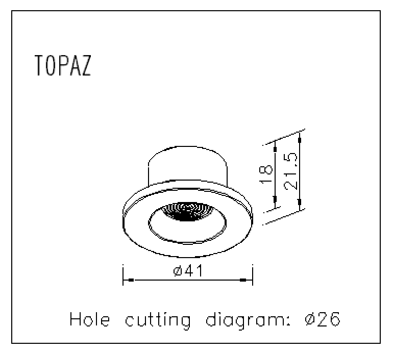 Nouva TOPAZ - Dimensions