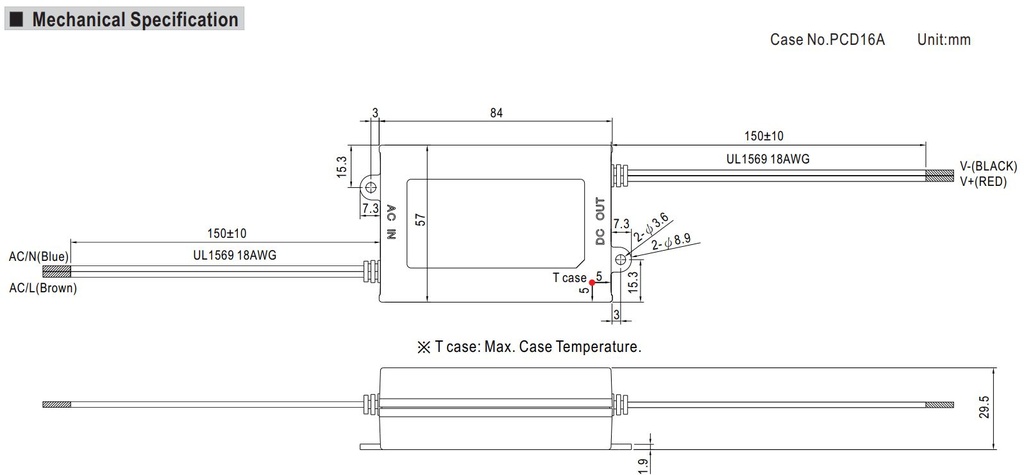 APV Series 35W Dimensions