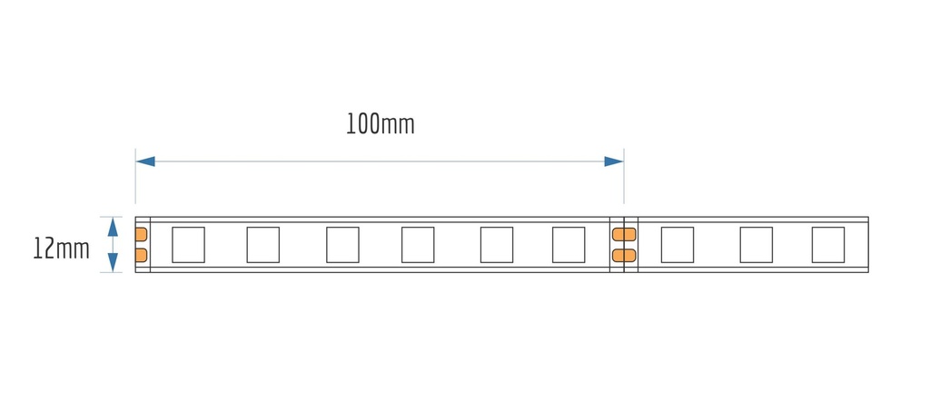 14.4W 60LED P/Meter - Dimensions