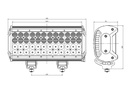 12 Inch Quad Row Light Bar - Dimensions