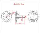G4 Lamp - Rear Entry Dimensions