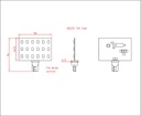 T10 18 LED - Dimensions