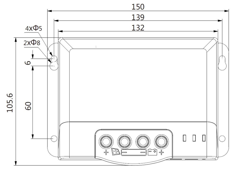 30A MPPT Dimensions