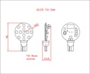 T10 12 LED - Dimensions