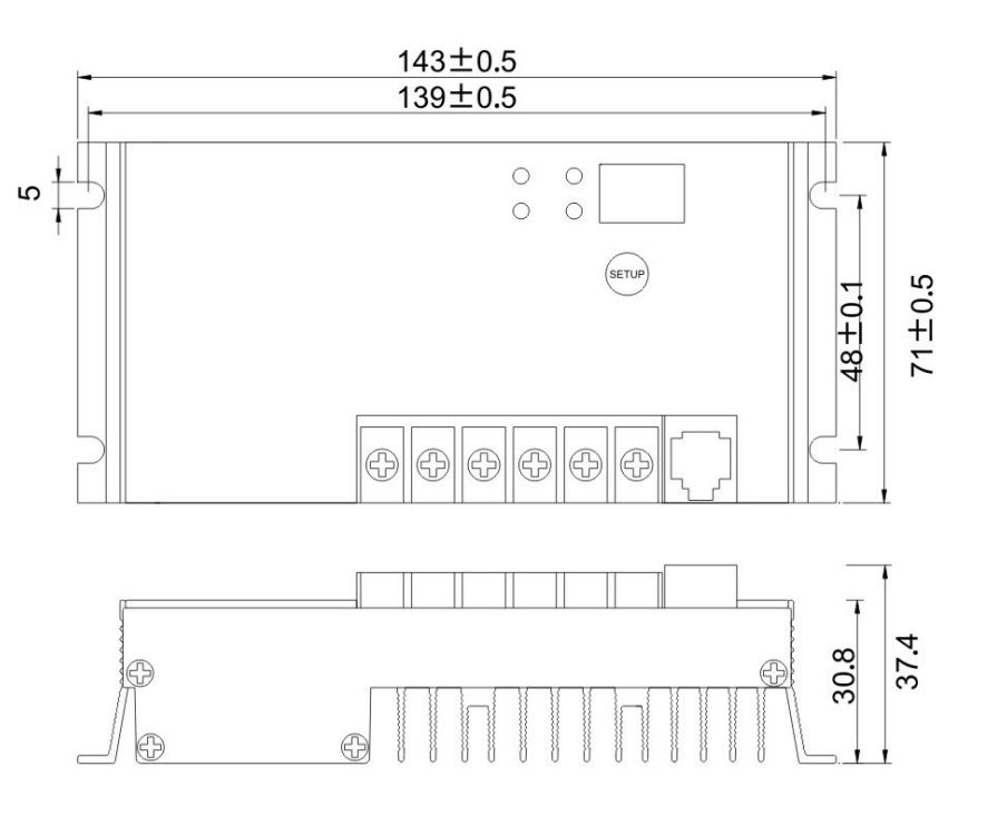 10A MPPT Dimensions