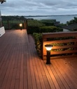 ARES Solar Bollard Light evening photo