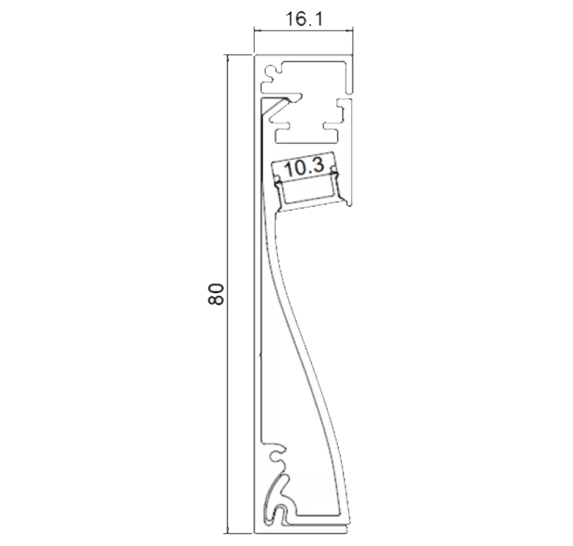 ALP76 Dimensions