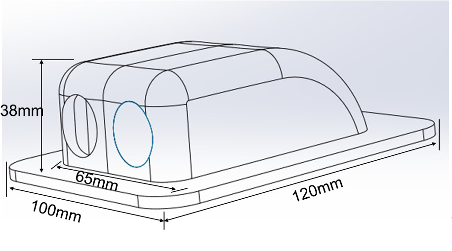 ABS double gland dimensions