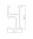 CHIKO 2100mm Rail Dimensions