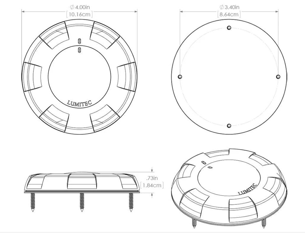 Aurora Dome Light Dimensions