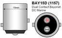 BAY15D Dimensions