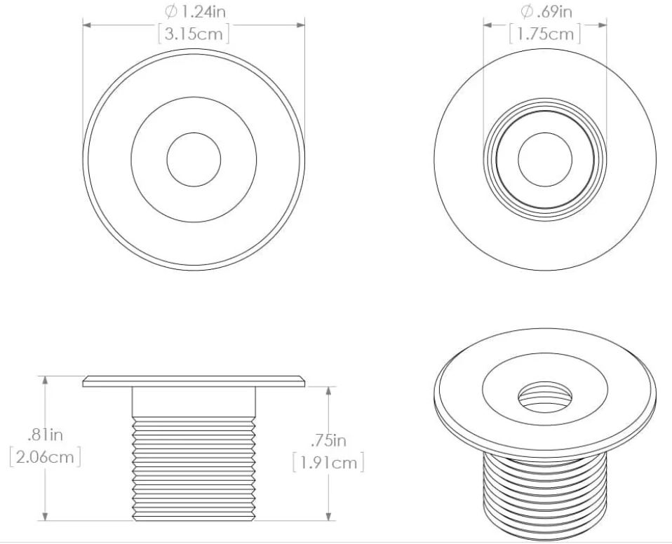 Lumitec Echo - Dimensions