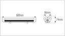 600MM Batten Dimensions