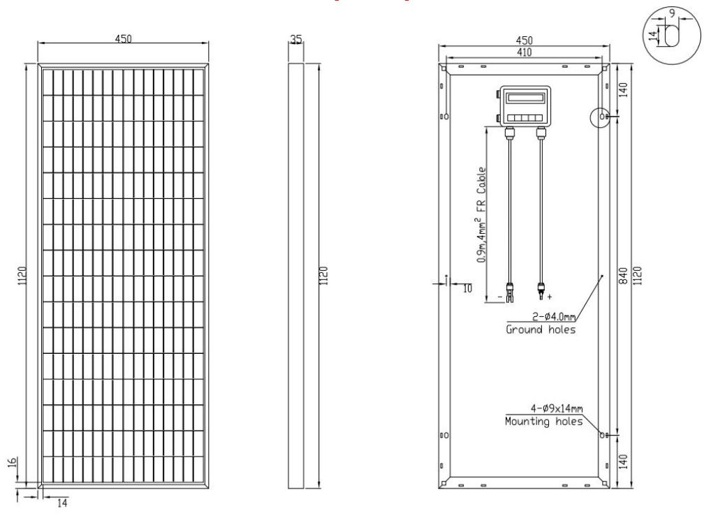 100W Solar Panel (PERC MONO)