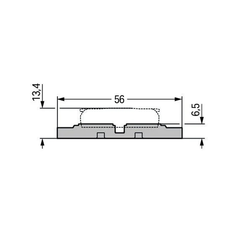 WAGO 221 Inline Screw Mount Carrier 4-Way (Without Strain Reflief)