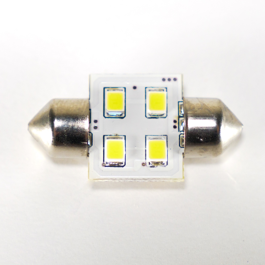 [F31-4L-CW] 31mm Spade Festoon  - 4SMD (6000K (cool))