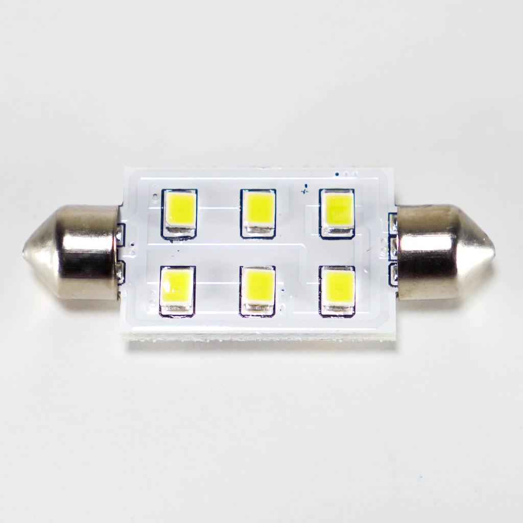 [F42-6L-CW] 42mm Spade Festoon  - 6SMD (6000K (cool))