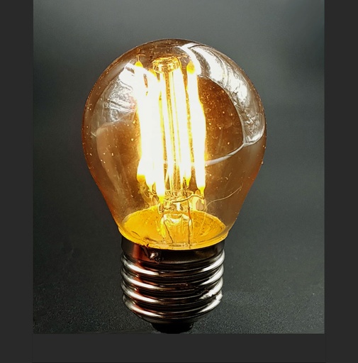 [E27-G45-3W-FIL-WW-12V] Vintage LED Filament G45 Bulb – E27, 12V / 24V DC