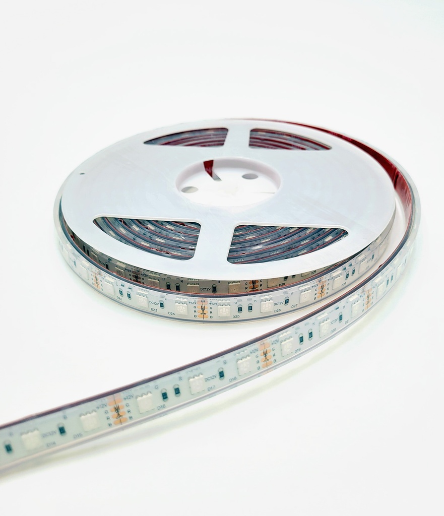 [SL5050-60L-RGB-IP68-X5] 5M Reel (14.4W P/Meter) RGB - 12V Outdoor Strip Light