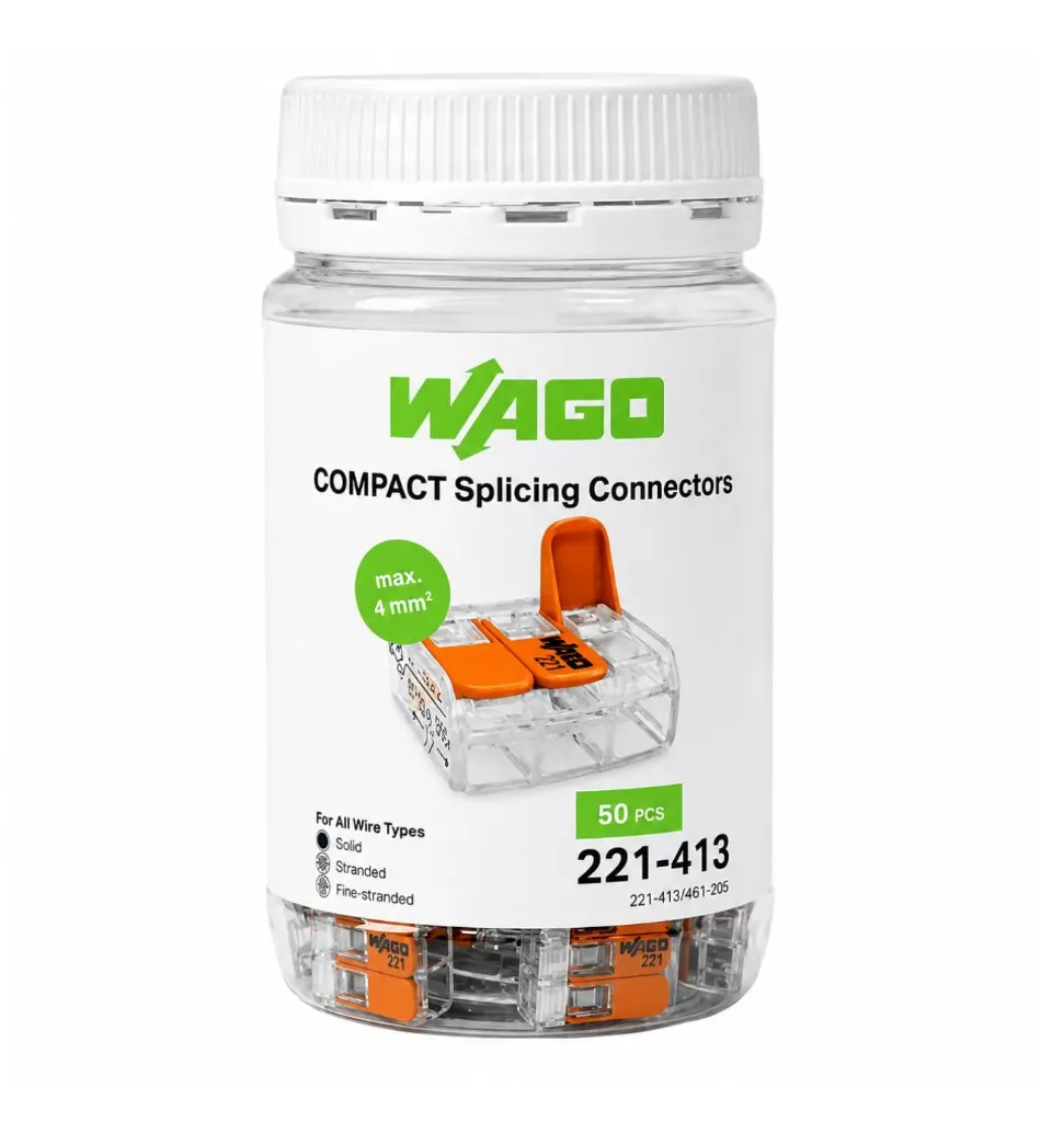 [WAGO221-413-JAR] WAGO 221 Series 3-Way Splicing Connector – 4mm²