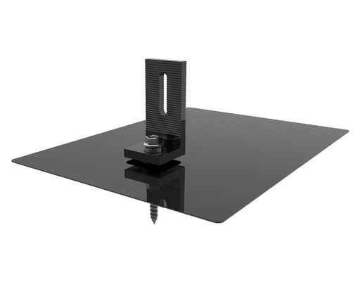 [SOL-RACK-ASPHALT-KIT-BLK] CHIKO Shingle Roof Flashing Kit (BLACK)