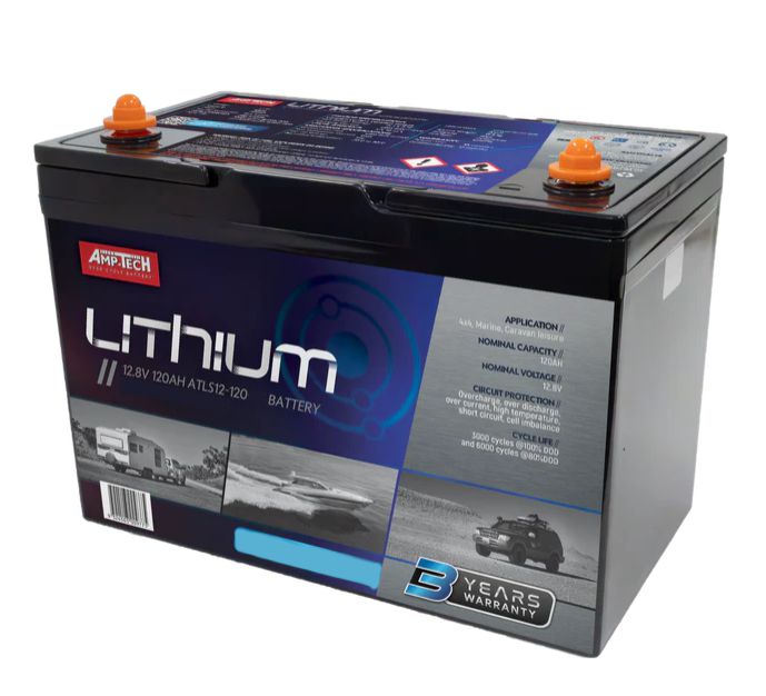 [AT-120A-12-LITH] AMPTECH 120Ah Lithium Battery LifeP04