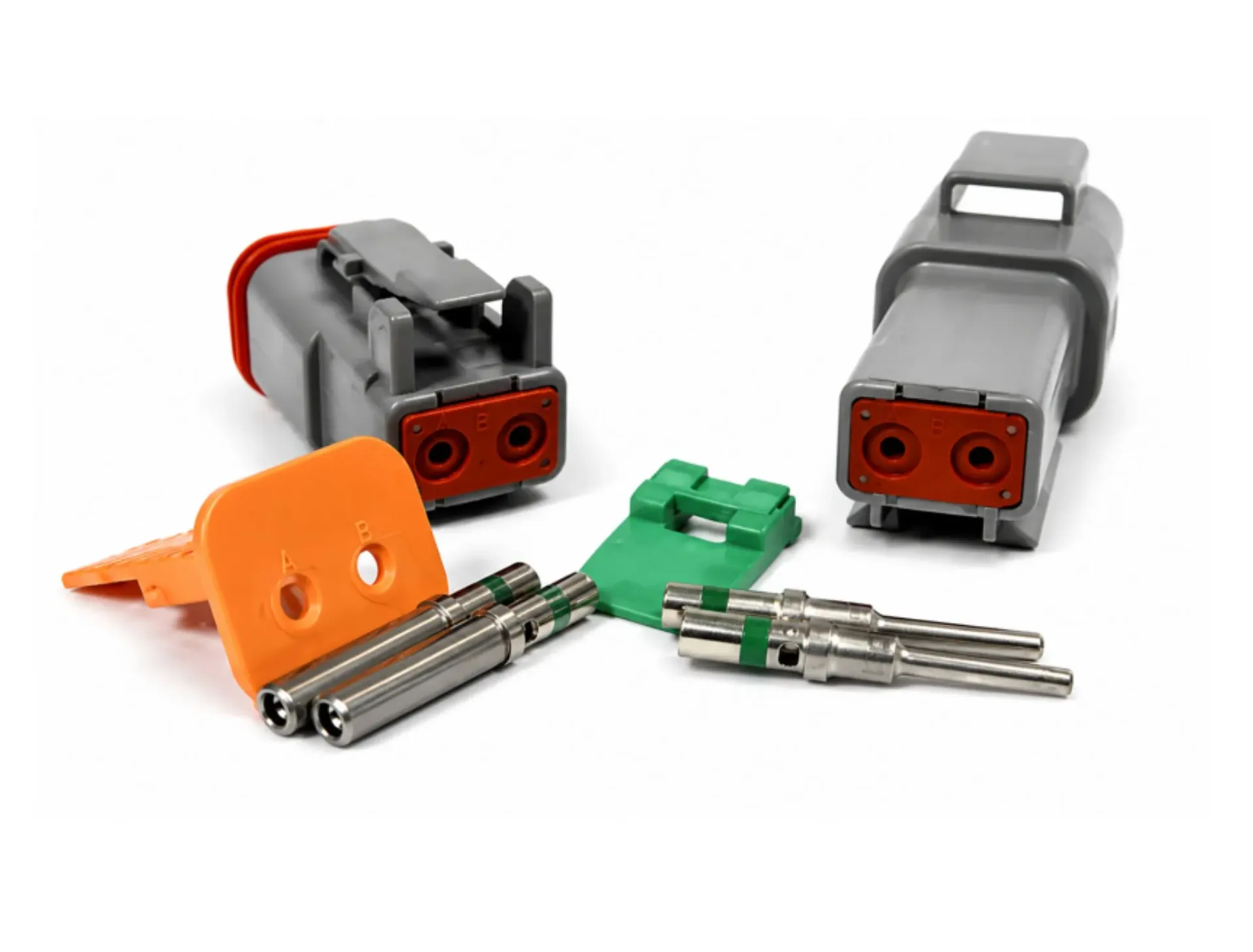 Deutsch DT Series 2 Way Sealed Connector Kit – DT04-2P / DT06-2S