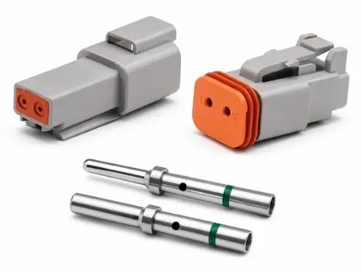 [DT-2PIN-1620AWG-SET] Deutsch DT Series 2 Way Sealed Connector Kit – DT04-2P / DT06-2S