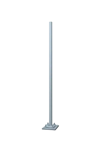 [GSP-100X100-4000-FB-5] 100x100 Galvanised Steel Pole - 4.0m Flange Mount (5mm Wall)