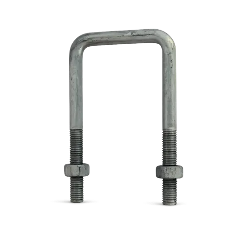 [UBOLT-SQ-105X150] Square U Bolt Galvenized M12 105mm 150mmL