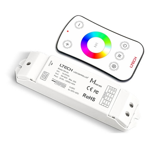 [LTECH-M4+M4-5A] 20A RGBW RF Controller and Remote