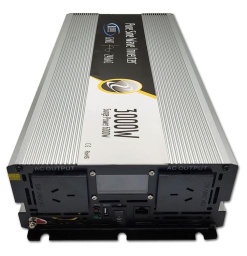 [INVERT-3000W-LCD+HWR-12V] 3000W Pure Sine Power Inverter (12V)