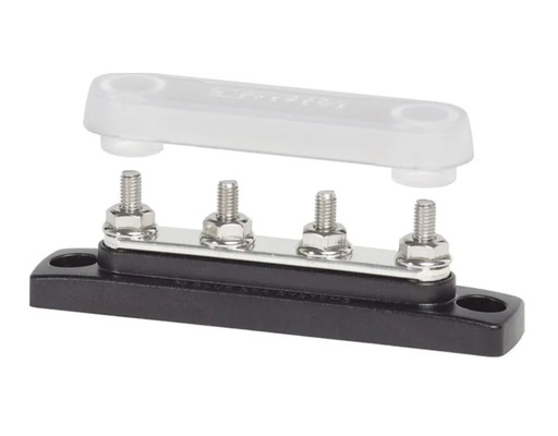 [BSS-BUSBAR-4STUD] Blue Sea 100A BusBar - 4 x M5 Stud w/ Cover